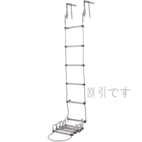 タイタン　蛍光避難用ロープ梯子　ＡＰ型　窓枠用　７．２ｍ　
